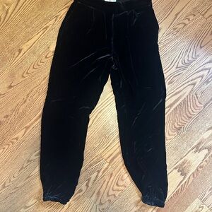 Joie Black Velvet Pants